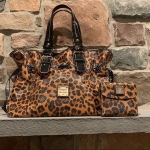Dooney&Bourke cheetah purse with matching wallet